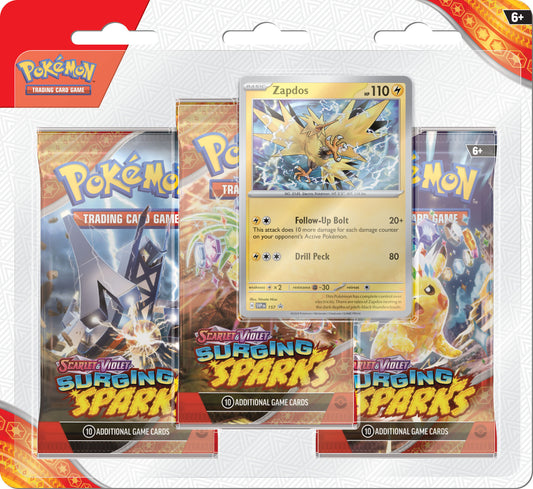 Pokemon: Surging Spark - 3-Booster Blister