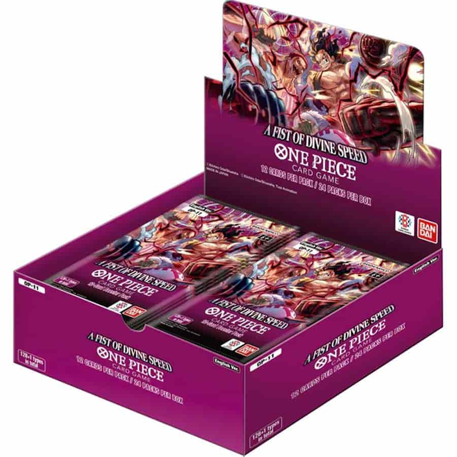 op booster boxes One Piece TCG: A Fist of Divine Speed Box [OP-11] (24CT) – Wyntercreek Cards & Collectibles Counts/Border:100/Foil/Black Border PSL1758009681254353 The Donquixote Pirates Vintage Pokémon card sells