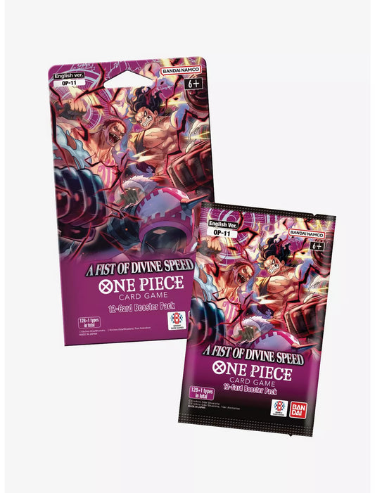 Bandai One Piece A Fist Of Divine Speed Sleeved Booster Pack
