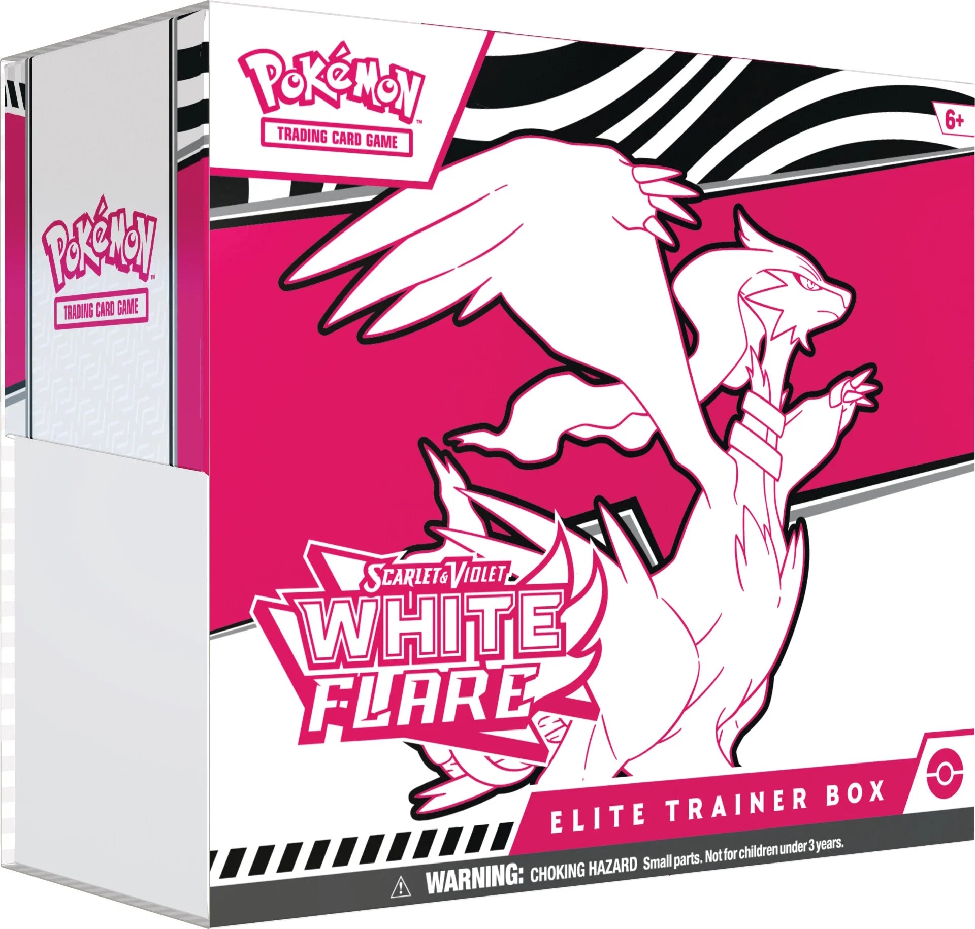pink trainer pokemon card Pokémon TCG: Scarlet & Violet—White Flare Elite Trainer Box – Wyntercreek Cards & Collectibles