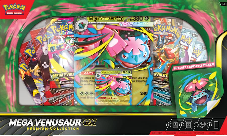 Pokemon TCG: Mega Venusaur ex Premium Collection Box  Wyntercreek Cards &  Collectibles
