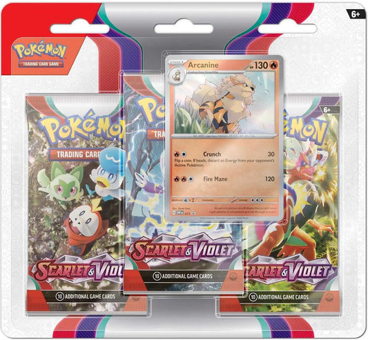 Scarlet & Violet Base Set 3 Pack Blister SV01: (1 Random 3 Pack Blister)