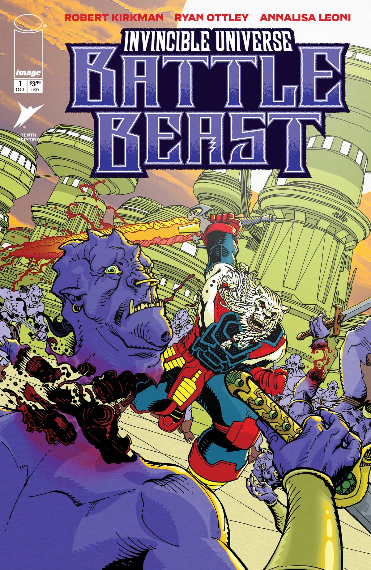Invincible Universe: Battle Beast #1 (10th Ptg Cvr H Cully Hamner Variant)