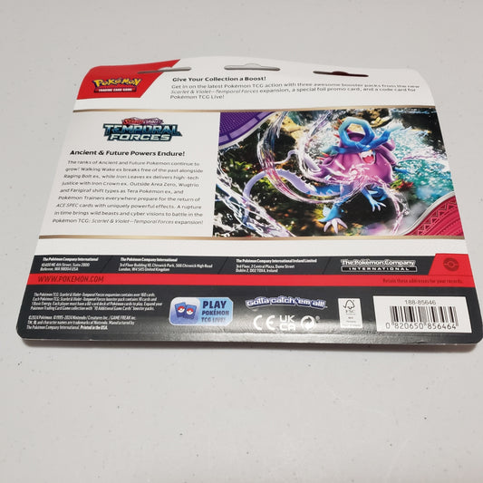 Pokemon TCG: Scarlet & Violet - Temporal Forces Three-Booster Blister