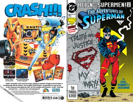 Adventures Of Superman #501 (1987) 2026 facsimile edition cover c Grummett foil variant