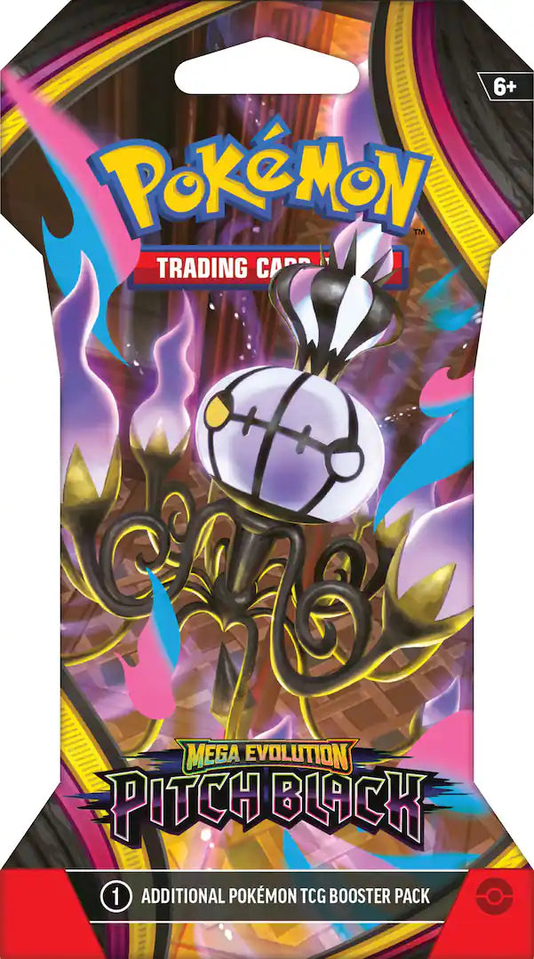Pokémon - Mega Evolution— Pitch Black Sleeved Booster (1 Random Sleeved Booster )