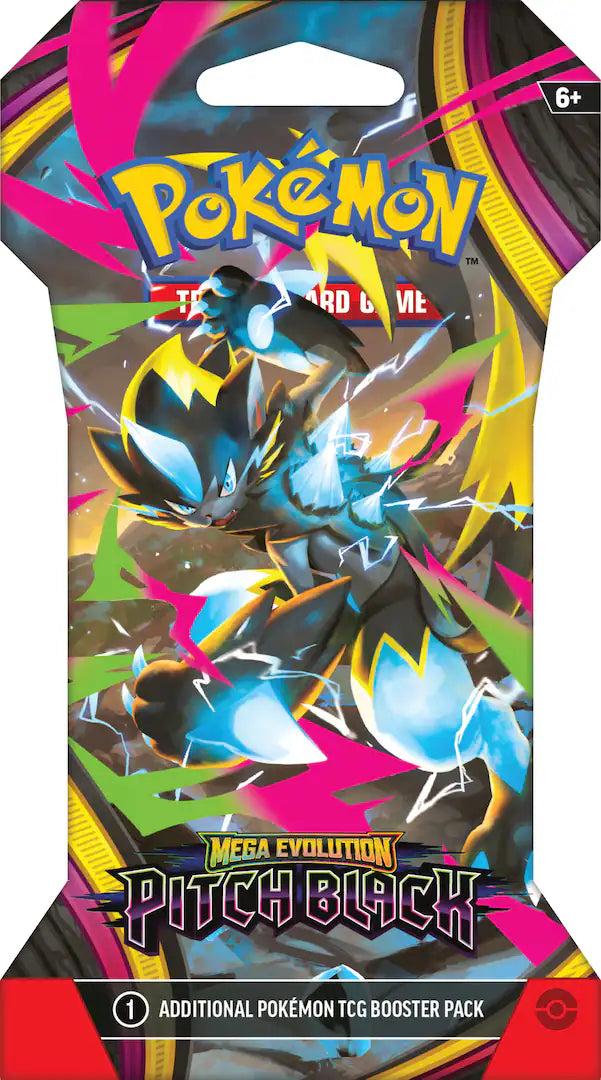 Pokémon - Mega Evolution— Pitch Black Sleeved Booster (1 Random Sleeved Booster )