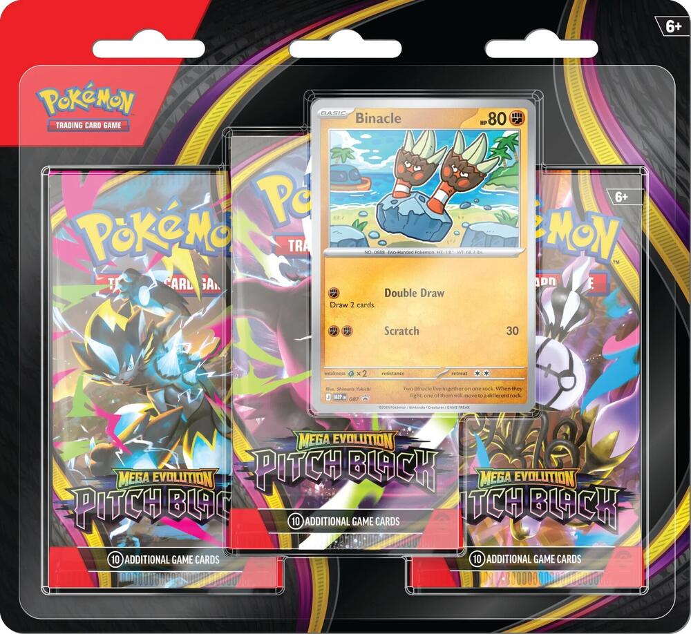 Pitch Black 3-Pack Blister [Binacle] - ME05  (Pre-Order Ships Around 7-17-26)