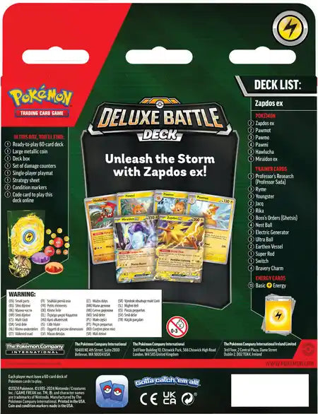 Deluxe Battle Deck: Zapdos ex / Ninetales ex