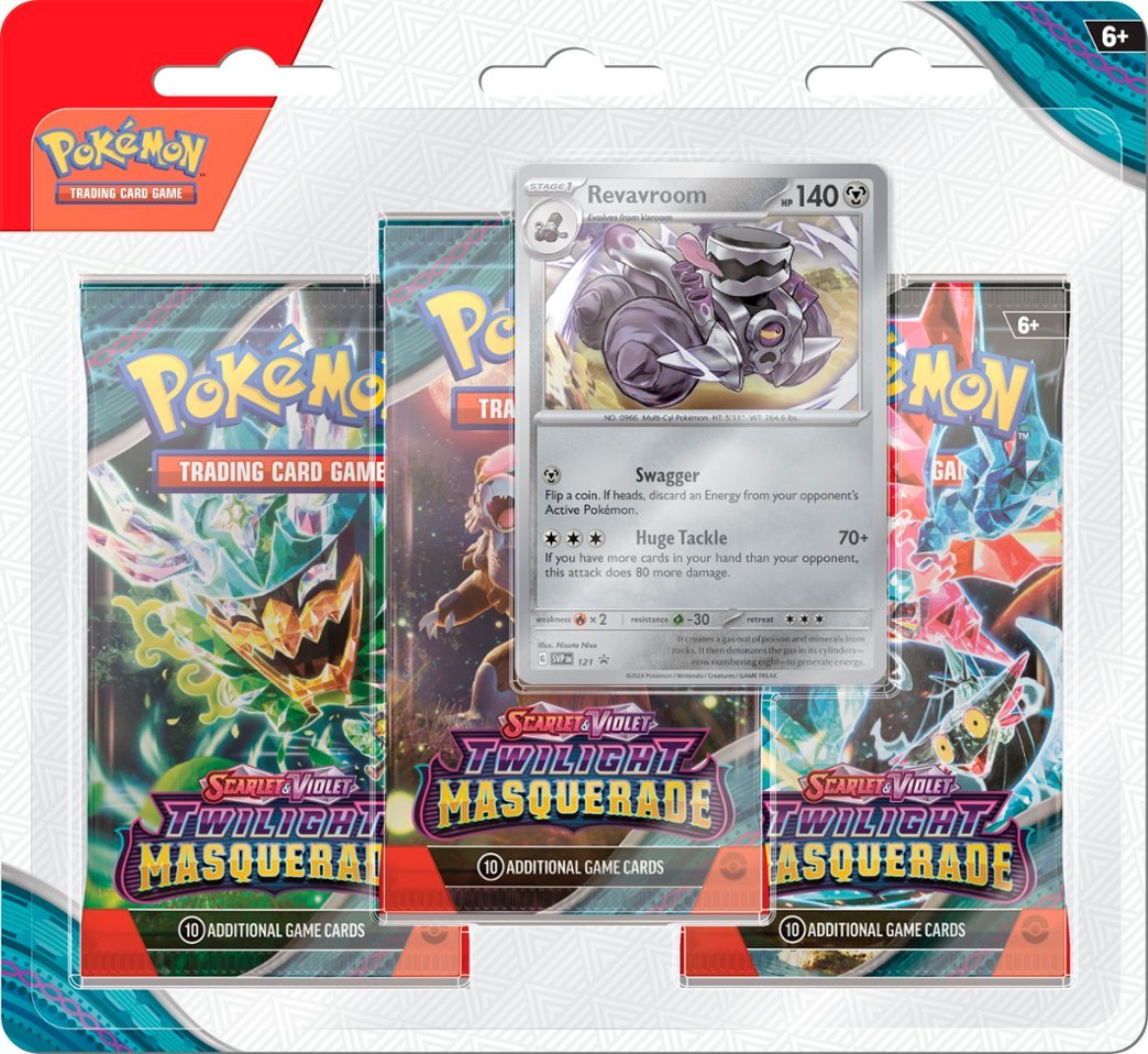 Pokemon TCG: Scarlet & Violet - Twilight Masquerade Three-Booster Blister