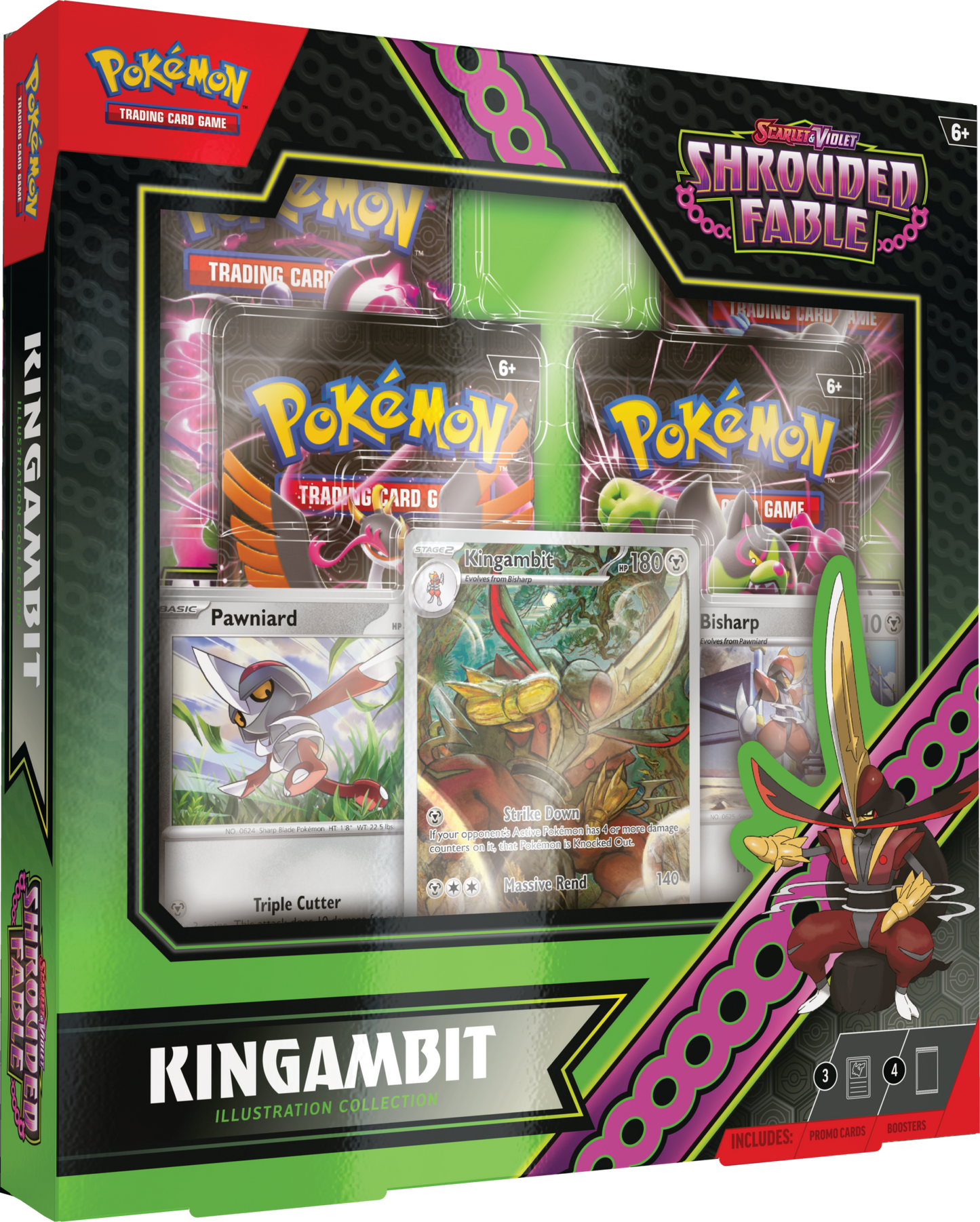 Pokemon TCG: Scarlet & Violet - Shrouded Fable Kingambit Illustration Collection