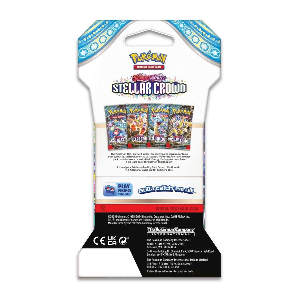 Pokémon TCG: Scarlet & Violet-Stellar Crown Sleeved Booster Pack (10 Cards)