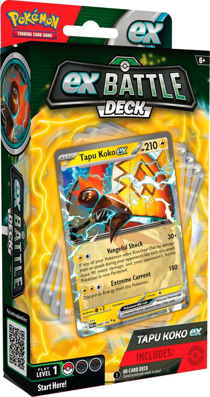 Pokémon -Tapu  Koko ex Battle Deck or Iron Leaves ex Battle Deck