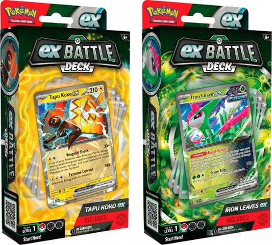 Pokémon -Tapu  Koko ex Battle Deck or Iron Leaves ex Battle Deck