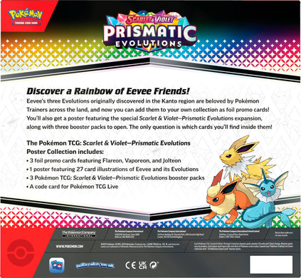 Prismatic Evolutions Poster Collection Preorder Ships Mid January 2025