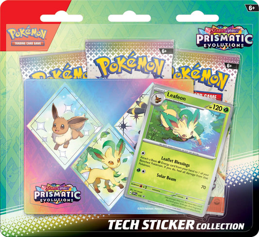 Prismatic Evolutions Tech Sticker Collection Preorder Ships Mid January 2025