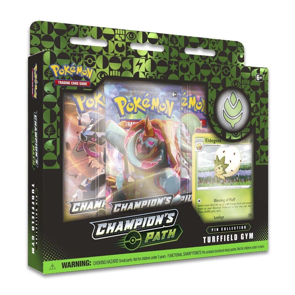 Pokemon Champion's Path Turffield Gym Pin Collection
