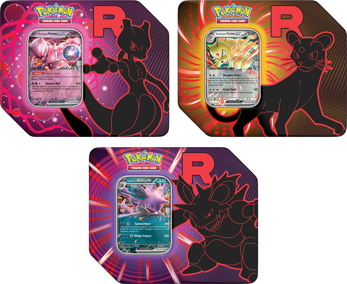 Pokemon TCG: Team Rocket Tin ( One Random Tin)