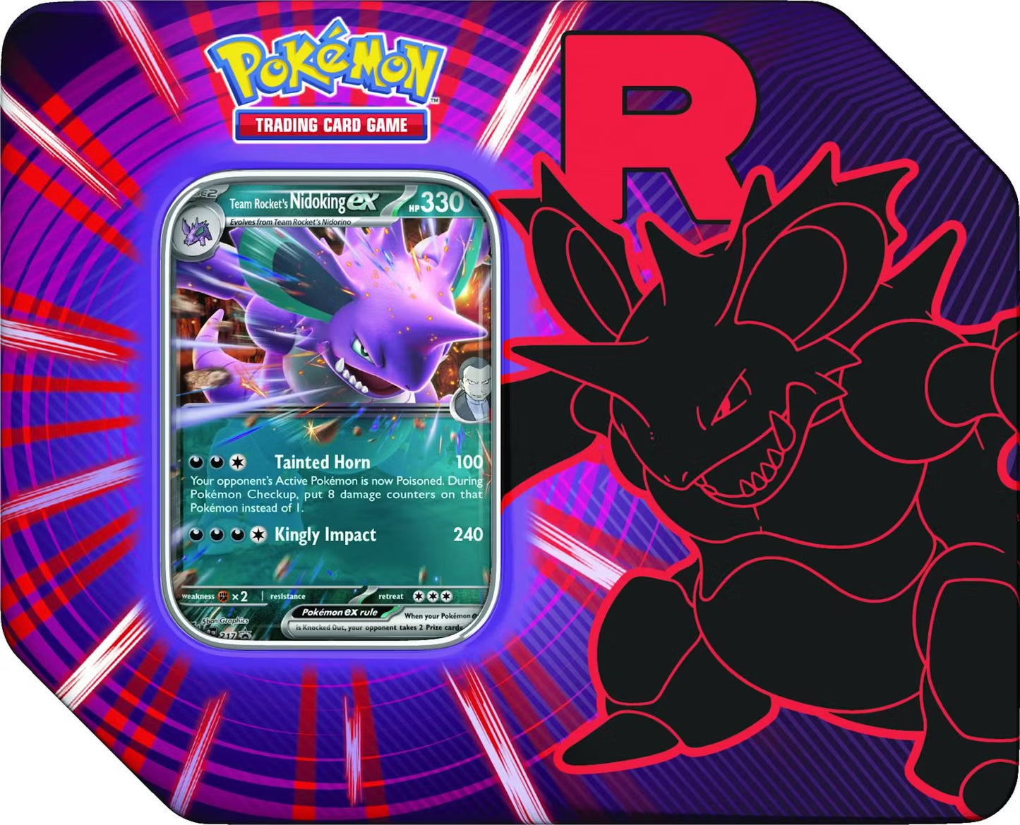 Pokemon TCG: Team Rocket Tin ( One Random Tin)
