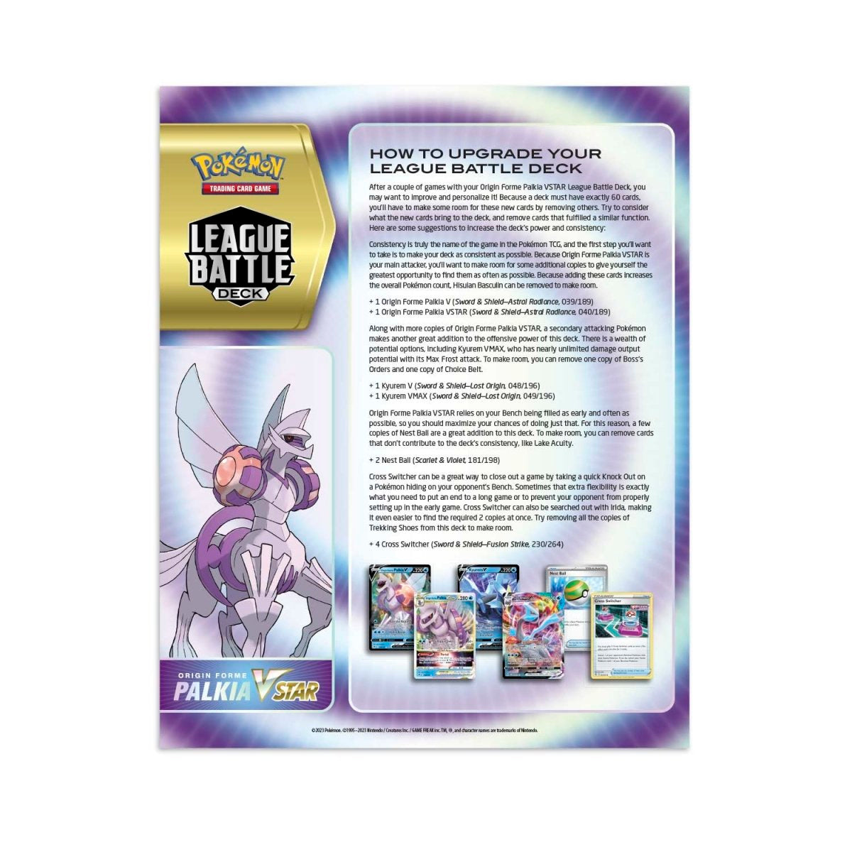 League Battle Deck Origin Forme Palkia VSTAR