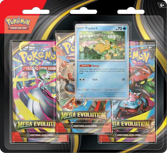 Pokemon TCG: Mega Evolution - Base Set Three-Booster Blister (1 Random Three Booster Blister)
