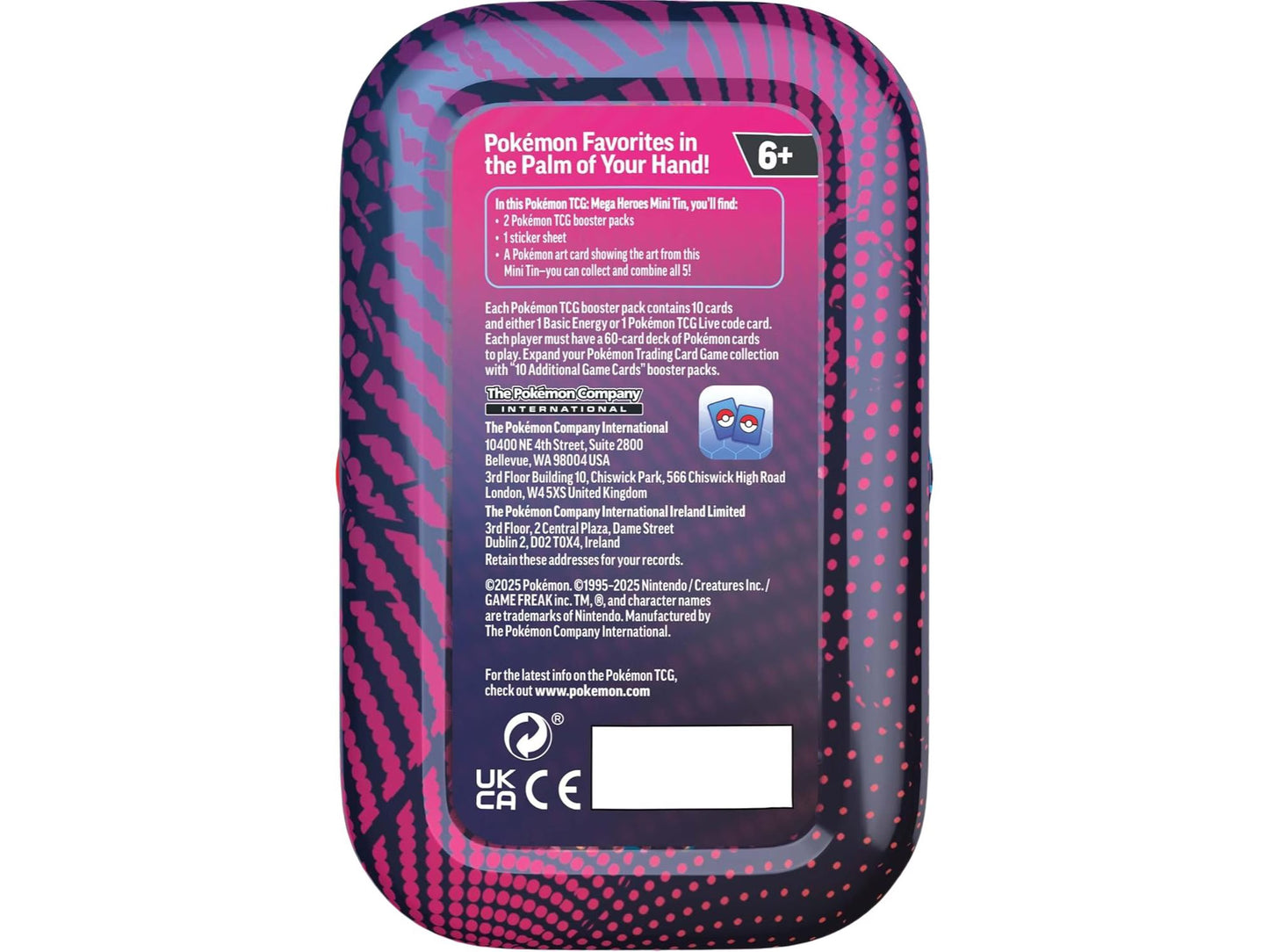 Pokémon TCG: Mega Heroes Mini Tin (1 Random Pulled Tin)