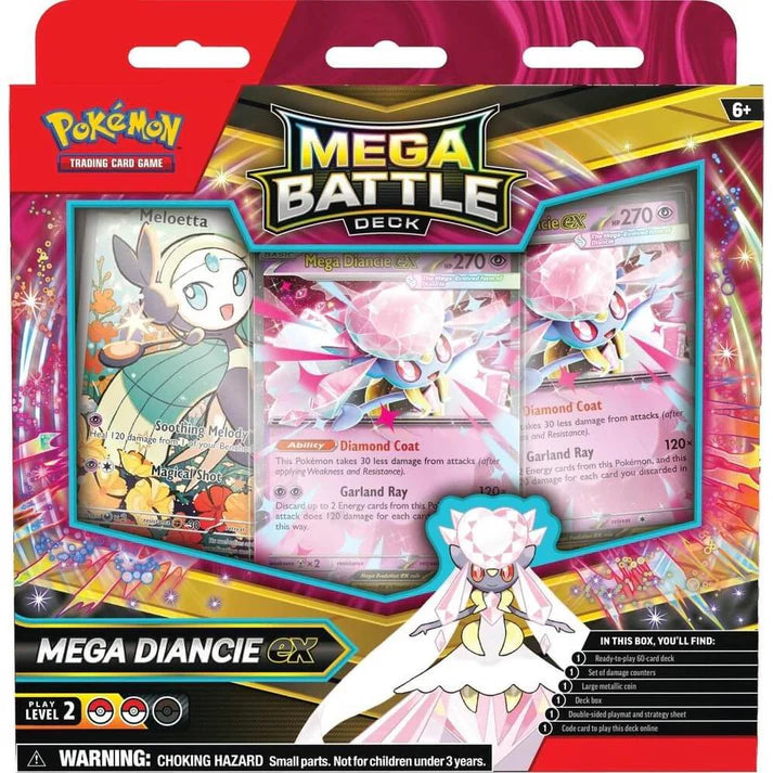 two sided pokemon cards Mega Battle Deck (Mega Diancie ex)