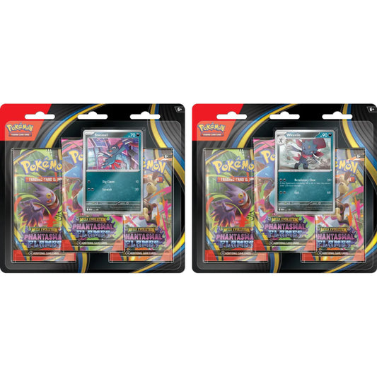 Mega Evolution - Phantasmal Flames Three-Booster Blister