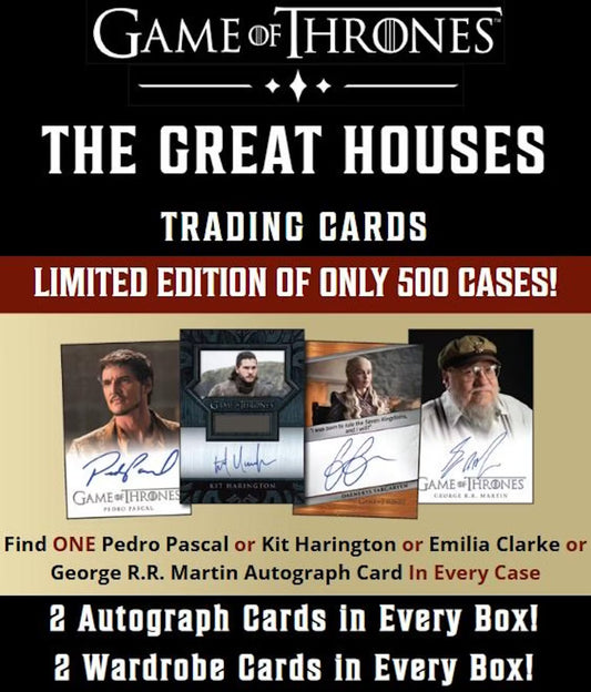 2025 Rittenhouse Archives Game of Thrones: The Great Houses Trading Cards ( Preorder Ships 12/10/2025)