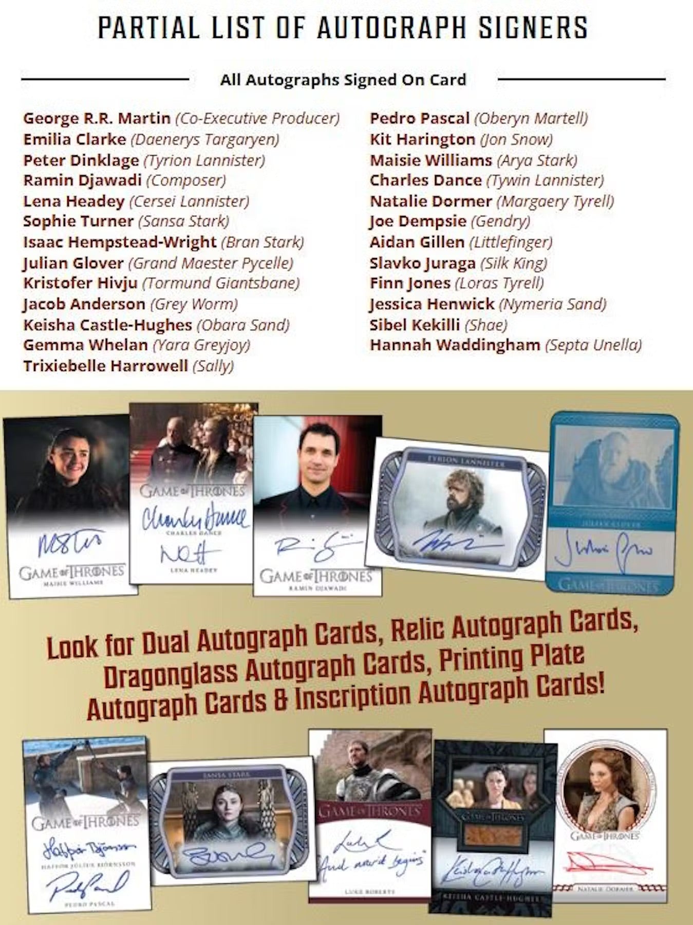 2025 Rittenhouse Archives Game of Thrones: The Great Houses Trading Cards ( Preorder Ships 12/10/2025)