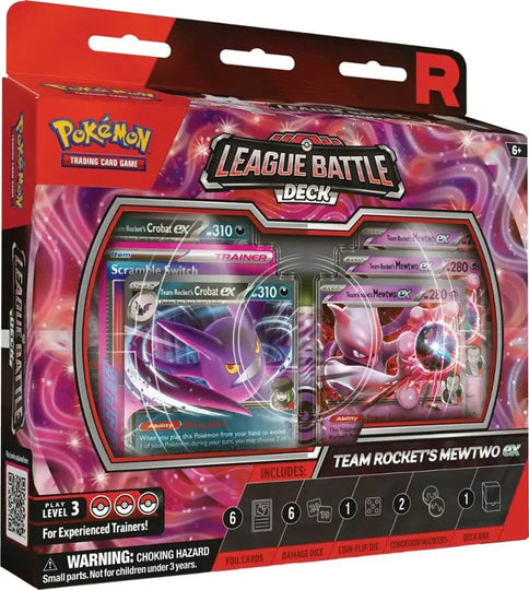 Pokemon TCG: Team Rocket's Mewtwo ex League Battle Deck (Pre-Order Ships 12/12/2025)