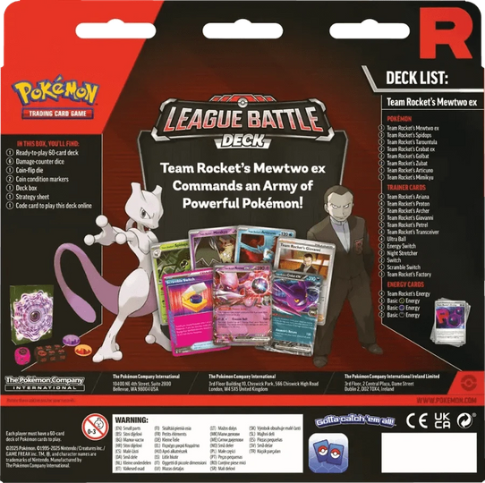 Pokemon TCG: Team Rocket's Mewtwo ex League Battle Deck