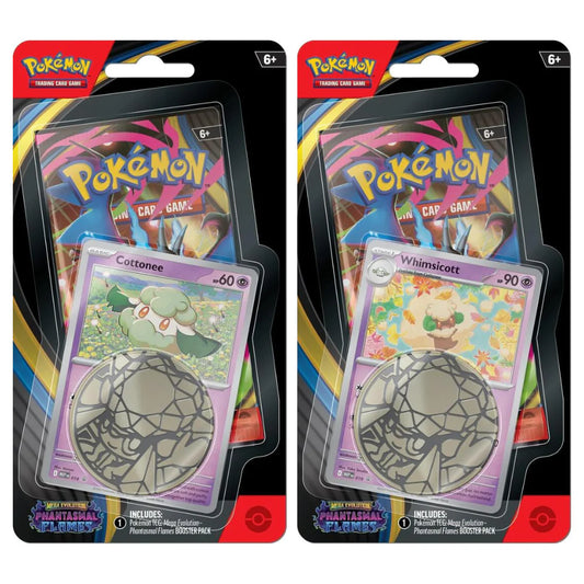 Pokemon Mega Evolution Phantasmal Flames Checklane Blister (One Random Blister Pack)