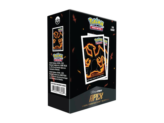 Pokemon Apex Deck Protector Neon Kanto Charizard Card Sleeves (105 Count)