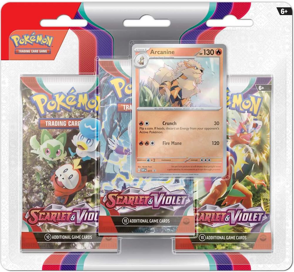 Scarlet & Violet Base Set 3 Pack Blister  SV01: (1 Random 3 Pack Blister)