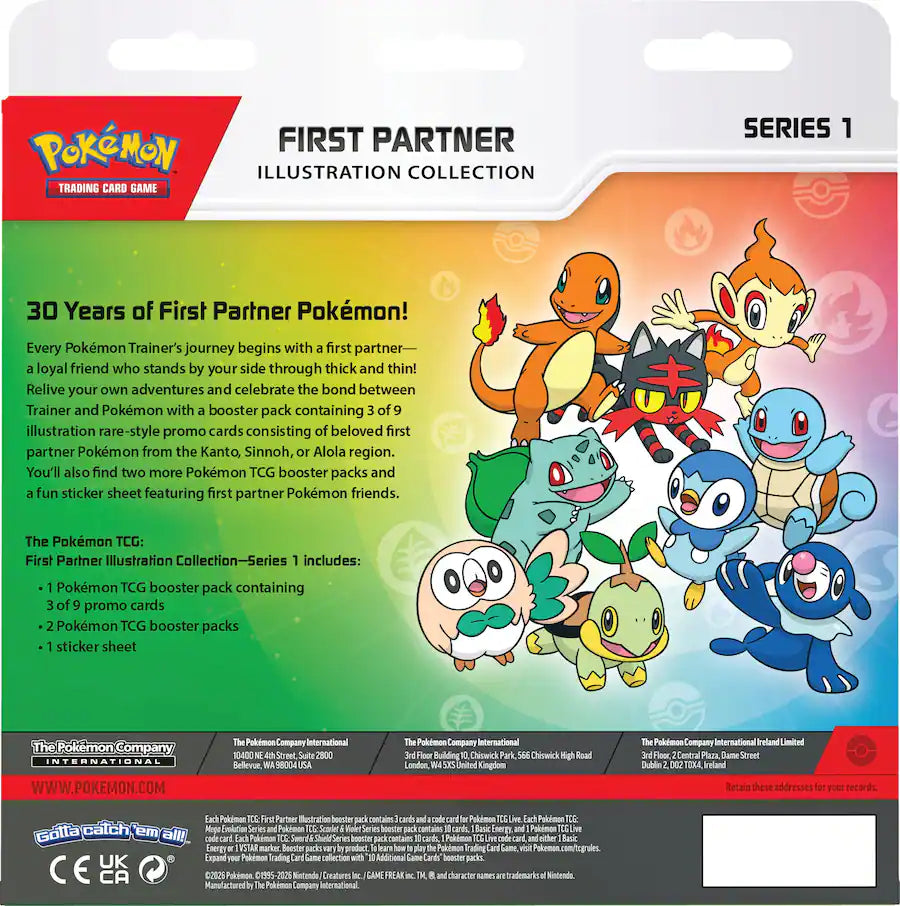 Pokémon - First Partner Illustration Collection - Series 1 (Pre-Order Ships Mid March)