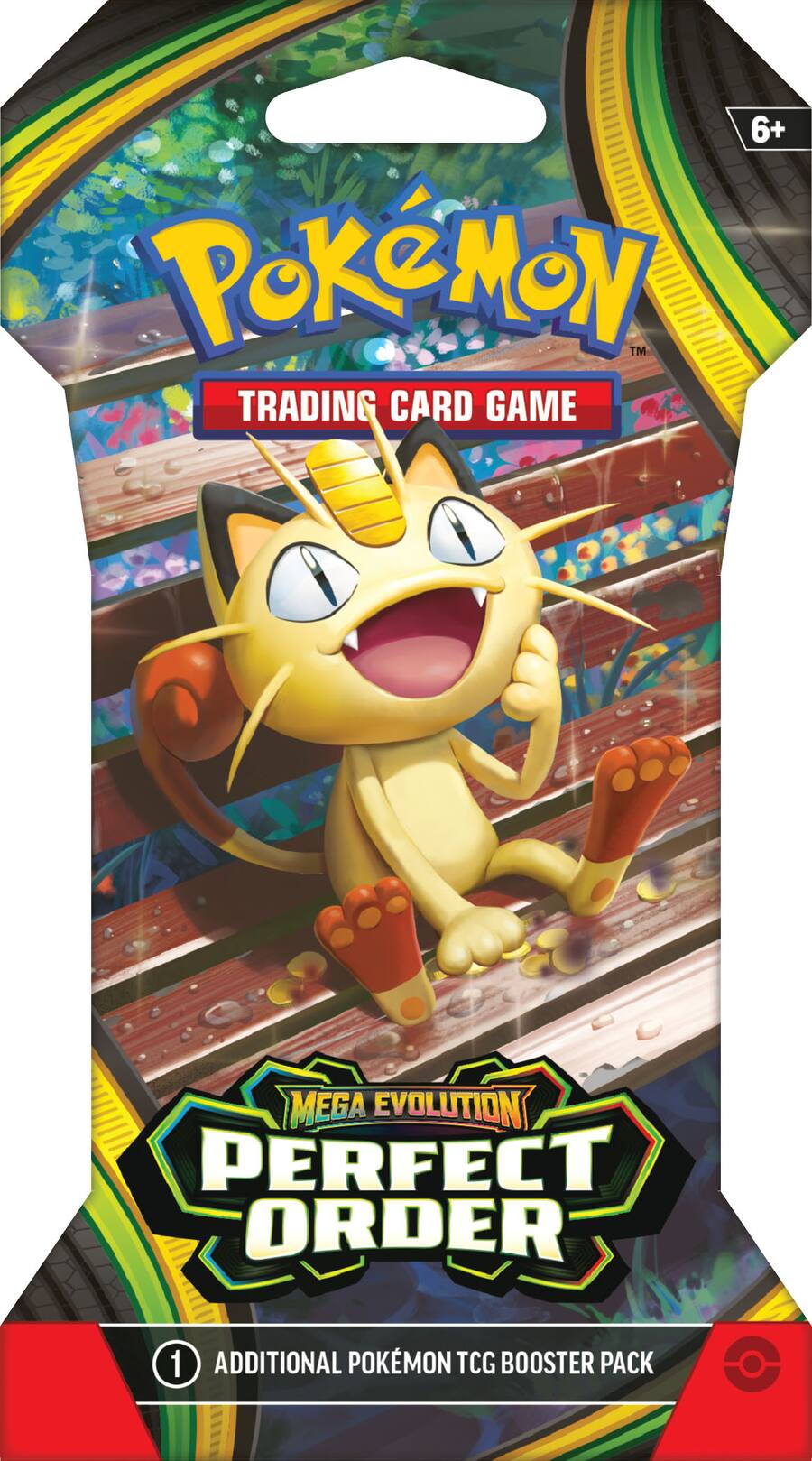 Pokémon - Trading Card Game: Mega Evolution - Perfect Order Sleeved Booster - Styles May Vary(1 Random Sleeved Booster Pack)