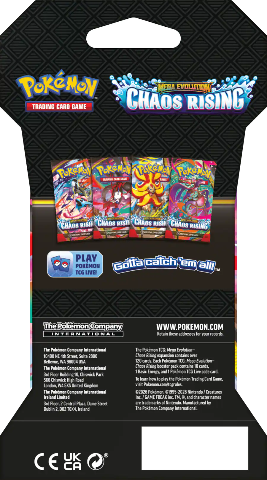 Chaos Rising Sleeved Booster (1 Random Sleeved Booster)