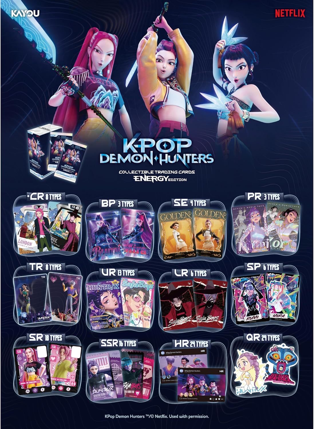 K-Pop Demon Hunters: Collectible Cards: Energy Edition 001 Booster Box
