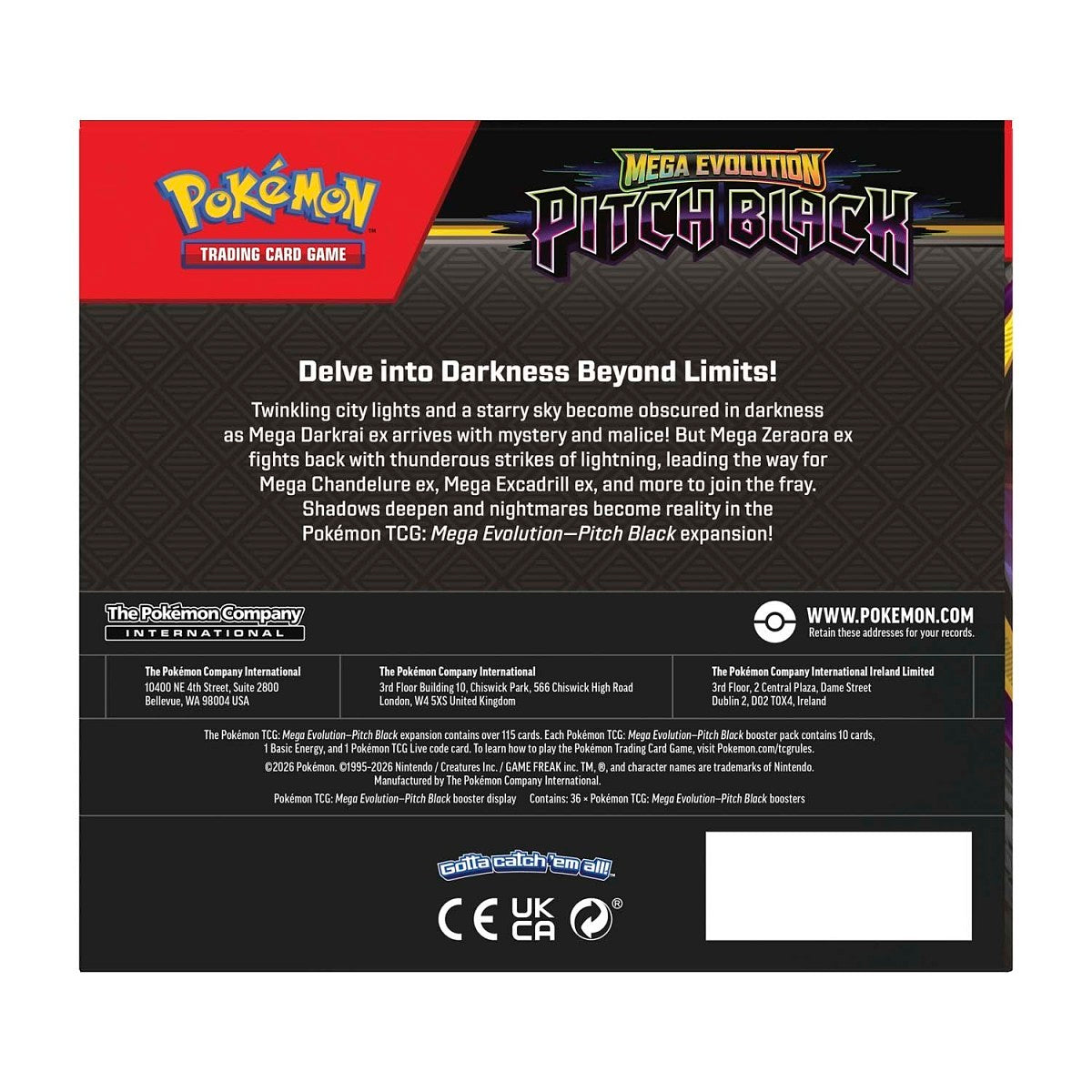 Pitch Black Booster Display Box (36 Packs)