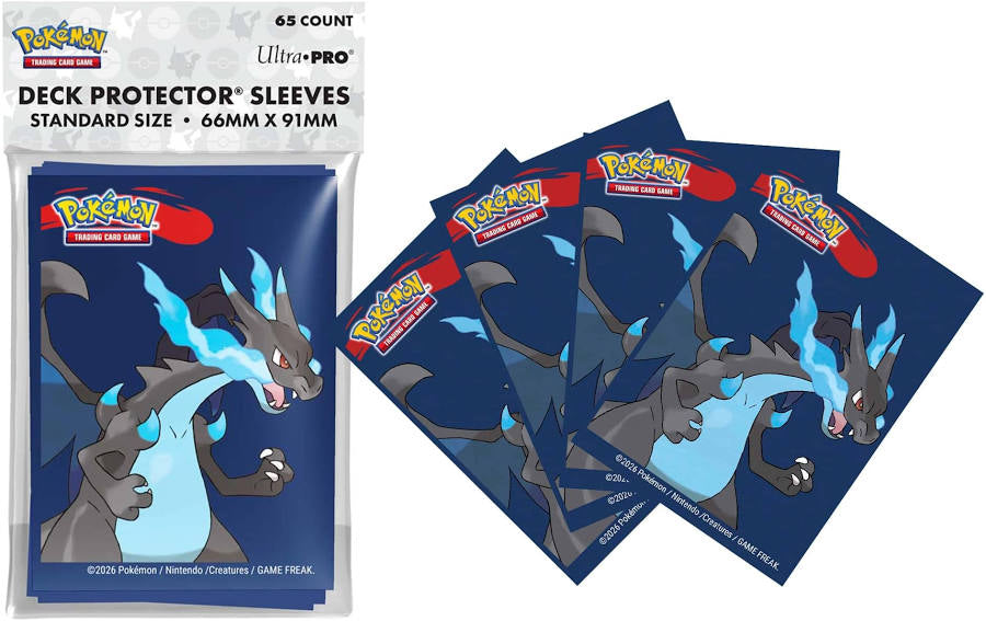 Mega Charizard X 65-Count Deck Protector Sleeves
