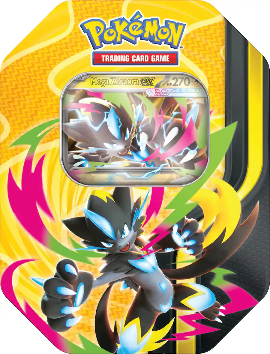 Mega Forces Tin ( One Random Tin) ( Pre- Order Ships on or around 8/28/26)