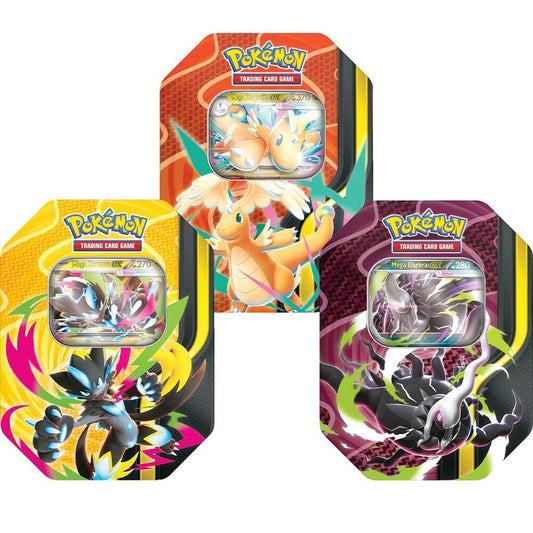 Mega Forces Tin ( One Random Tin) ( Pre- Order Ships on or around 8/28/26)