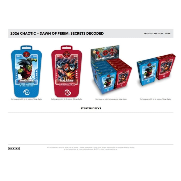 Panini Chaotic TCG: Dawn of Perim- Secrets Decoded Starter Deck (Preorder Ships Late October)