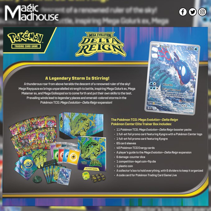 Delta Reign Elite Trainer Box (Preorder Ships Early November)