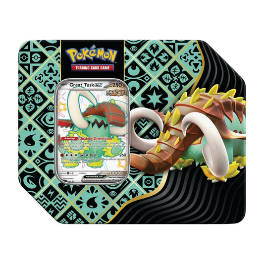 Pokemon: Scarlet & Violet - Paldean Fates Great Tusk ex Tin