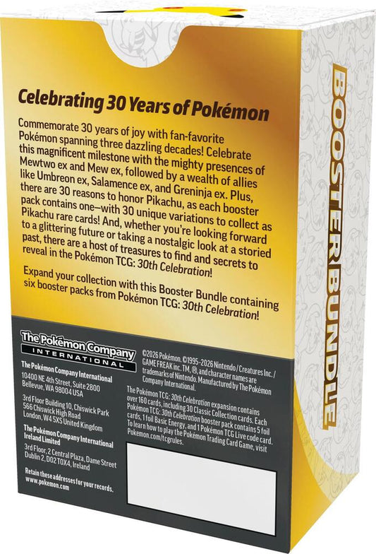 30th Celebration Booster Bundle (Pre-Order Estimated Ship Date 10/2/26)
