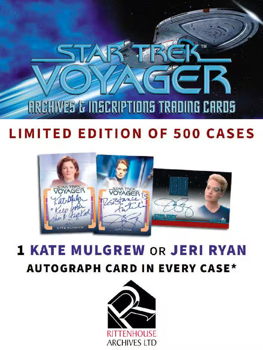 2026 Rittenhouse Star Trek Voyager Hobbie Box  Archives & Inscriptions Cards
