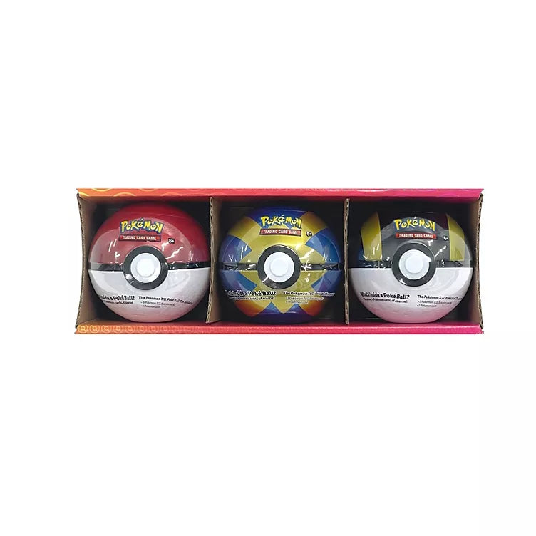 Pokemon 3 Pack Poke Ball: Poke Ball Tins